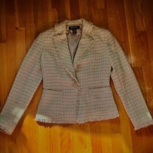 Green Tweed-like Blazer